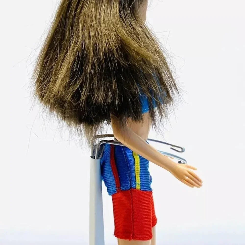 MATTEL BARBIE Doll Brunette Hair Brown Eyes Lifeguard 2 Piece Outfit 12" Tall - Picture 12 of 13